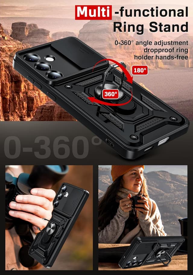 Thumbnail 6 de LeYi Samsung Galaxy S25 Edge rugged case with 2 tempered glass protectors