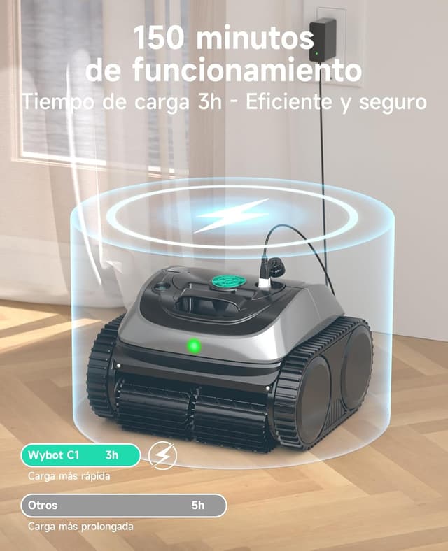 Thumbnail 5 de WYBOT C1 Robot Limpiafondos Piscina 🏊♂️ Limpieza Automática y Rápida