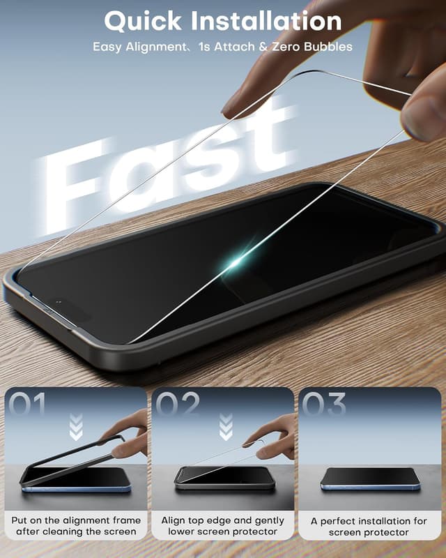 Thumbnail 1 de OMOTON Panzer für iPhone 17, 3+3 Stk.