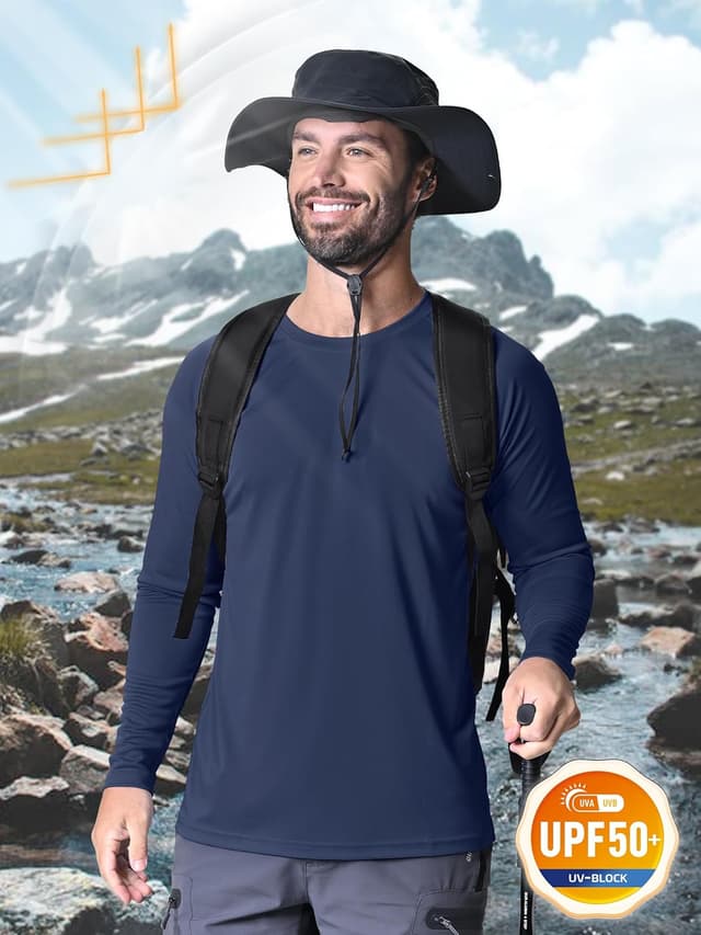 Thumbnail 1 de TACVASEN Camiseta Manga Larga UV UPF 50+ Turquesa S