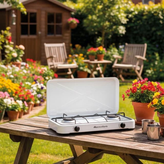 Thumbnail 2 de Melchioni Family Minerva New 2 quemadores alto rendimiento blanco