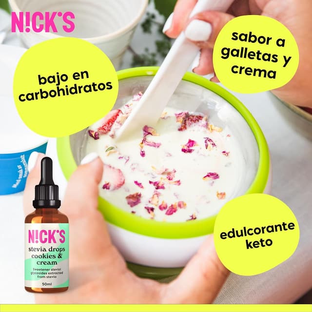 Thumbnail 3 de NICKS Stevia Cookies & Cream 50ml edulcorante