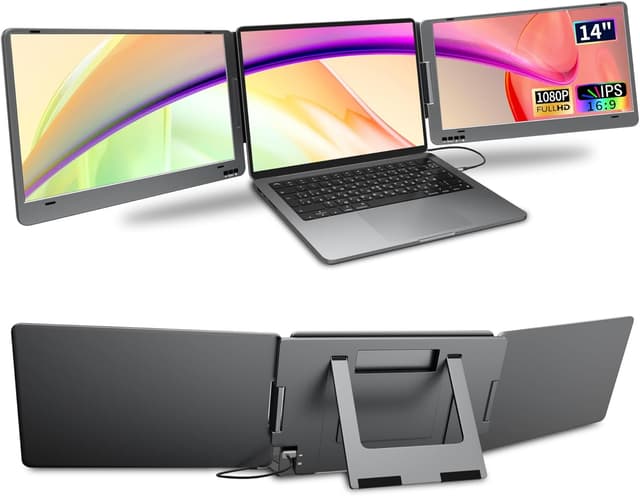 Detalle de KPKUE 14 inch 1080p Dual portable monitor