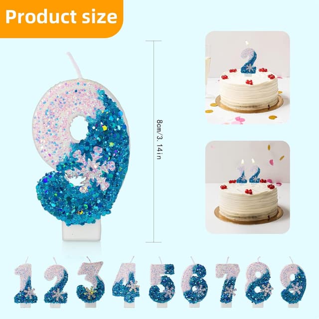 Thumbnail 2 de Yiran Zahlkerze Nummer 1 11,5 cm 🎂