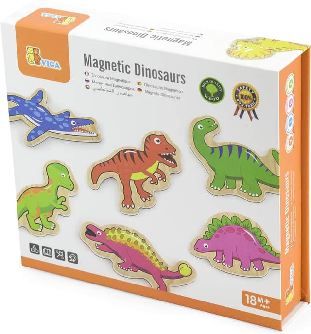 Detalle de Viga Toys Magnetspielzeug Dinosaurierwelt