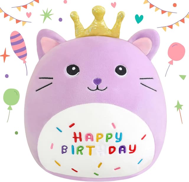 Thumbnail 6 de SQEQE Happy Birthday Rainbow Dog plush 25 cm