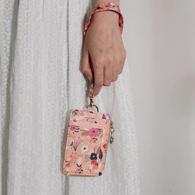 Thumbnail 4 de Portefeuille à lanière tendance Motif floral rose pour femme