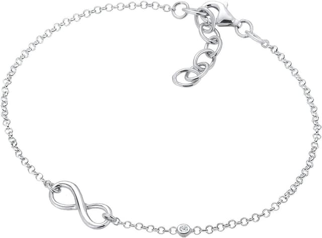 Detalle 2 de Elli Infinity Armband 0,02 Karat Silber 925