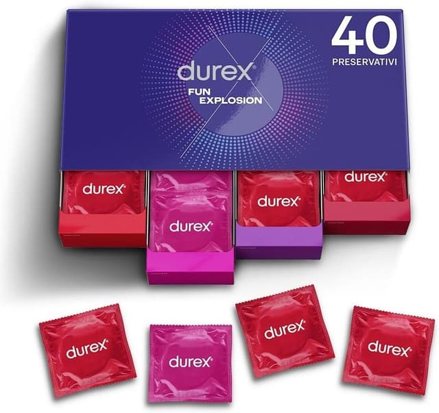 Imagen de Durex Fun Explosion Mix 40 preservativi 🍓 en OfertitasTOP