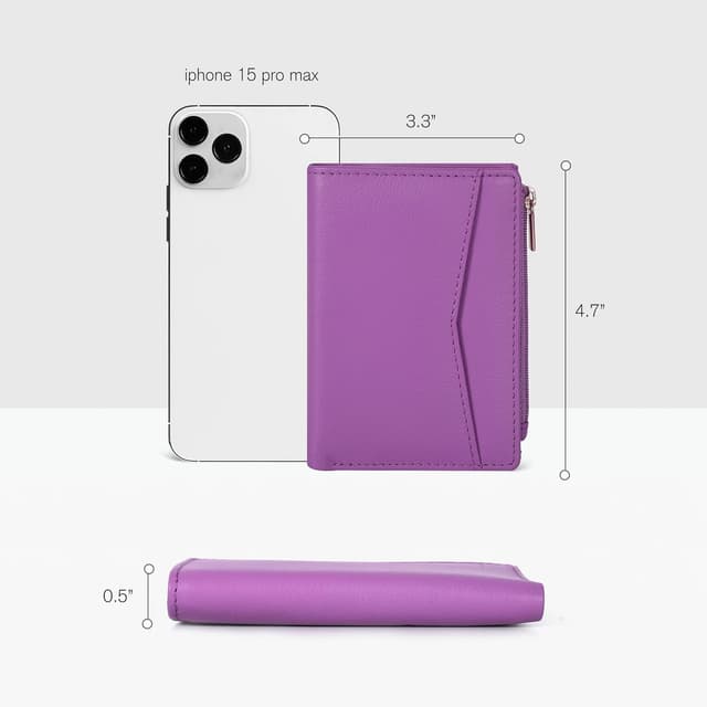 Detalle de Oak Leathers RFID wallet for women