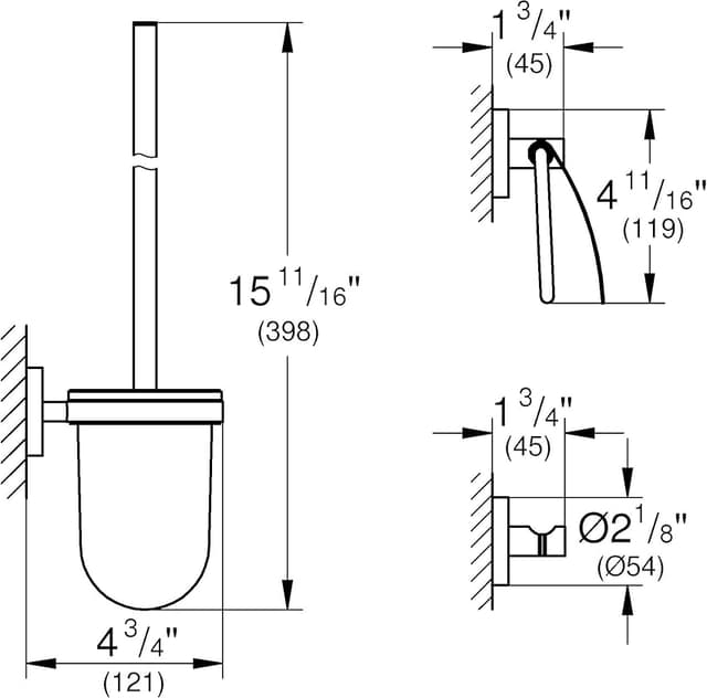 Thumbnail 1 de Grohe Set de Accesorios de Baño 3 en 1 Cromo 🚻