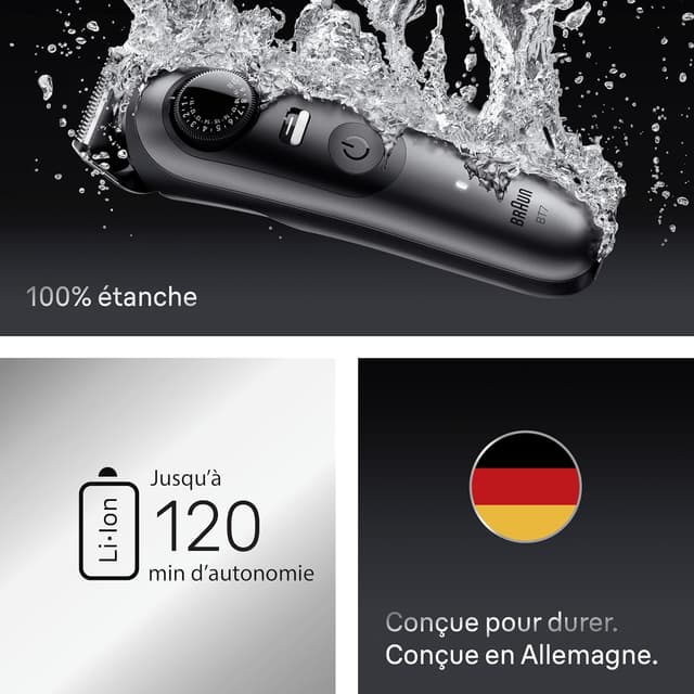 Thumbnail 5 de Braun BT7525 Series 7 tondeuse à barbe — 120 min