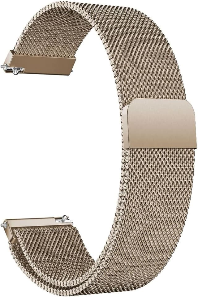 Detalle de LYYLTX Edelstahl Mesh Uhrenarmband mit Magnetverschluss – Ersatzband für Smartwatch & klassische Uhren
