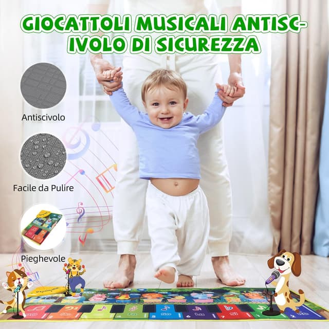 Thumbnail 4 de Carehabi Tappeto gioco musicale per bambini 1 anno 🎹