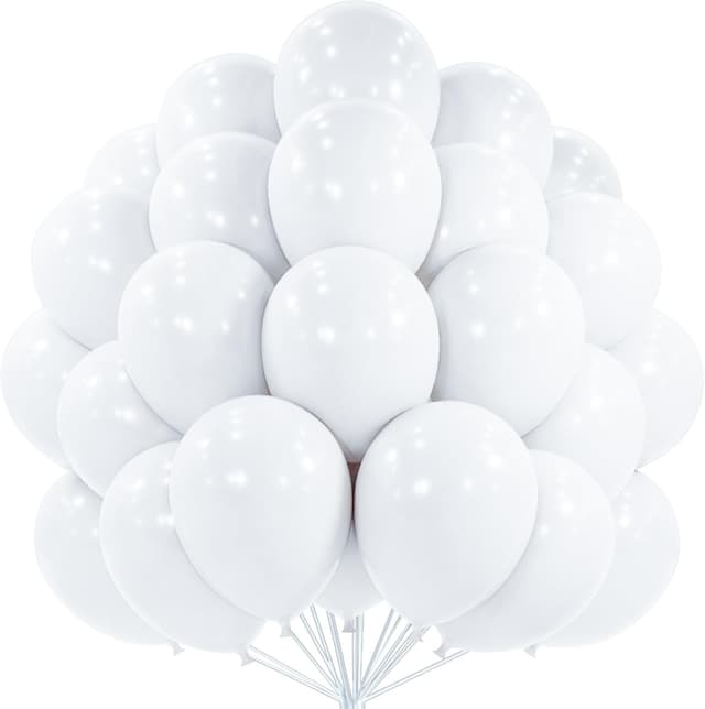Imagen de PartyWoo White Balloons 12 Inch 100 🎈 en OfertitasTOP