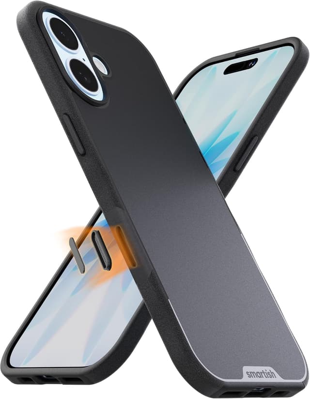 Detalle de Smartish Gripmunk iPhone 17 MagSafe Case with Camera Control Protection (Black Tie Affair)