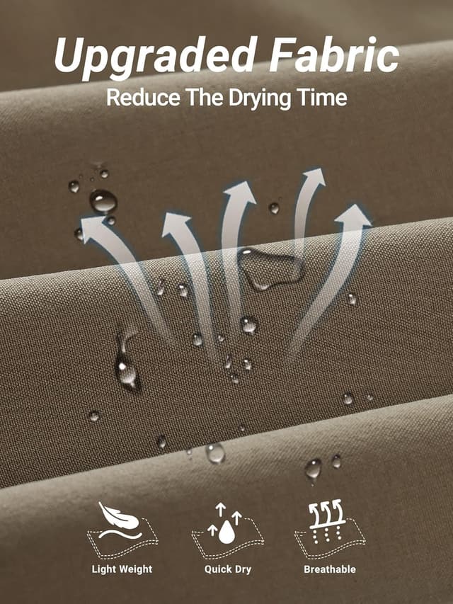 Detalle 2 de Arcweg men’s 2-in-1 swim trunks with compression liner, quick-dry stretch and zip pockets