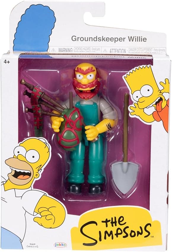 Thumbnail 5 de Los Simpsons - Figura Groundskeeper Willie Articulada 13 cm 🎉