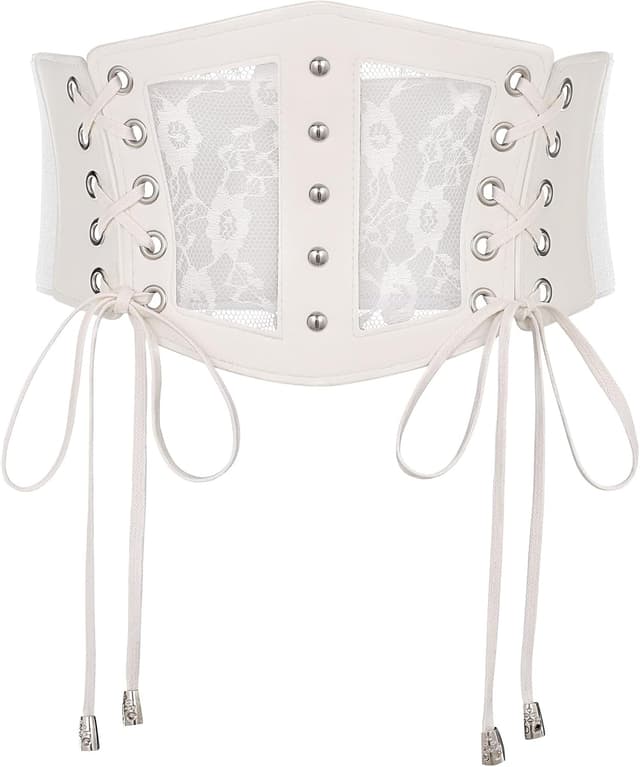 Thumbnail 6 de XZQTIVE Women’s Corset Belt with Elastic Lace Waist Cinch for Costume & Casual Wear