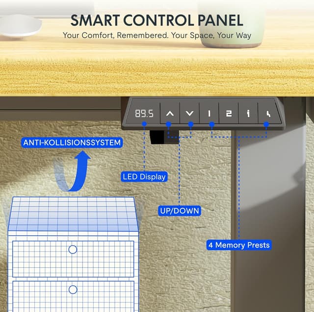 Detalle de FLEXISPOT scrivania motorizzata 110 cm