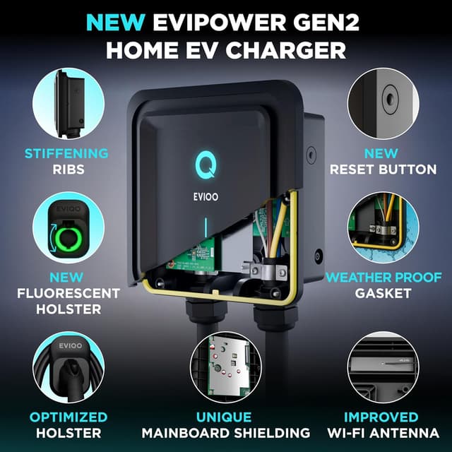 Thumbnail 2 de EVIQO Level 2 EV Charger 48 Amp 240V