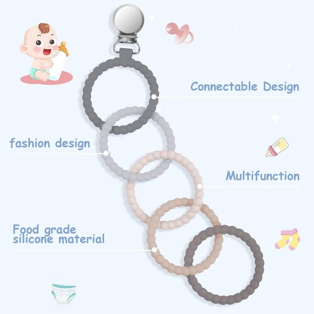 Detalle 2 de Vicloon Anello per Dentizione in Silicone