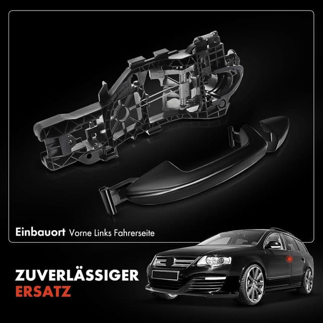 Detalle de Frankberg Türgriffträger hinten links kompatibel für Passat Variant 3C2/3C5 (2005–2011) – OEM 3C8839885