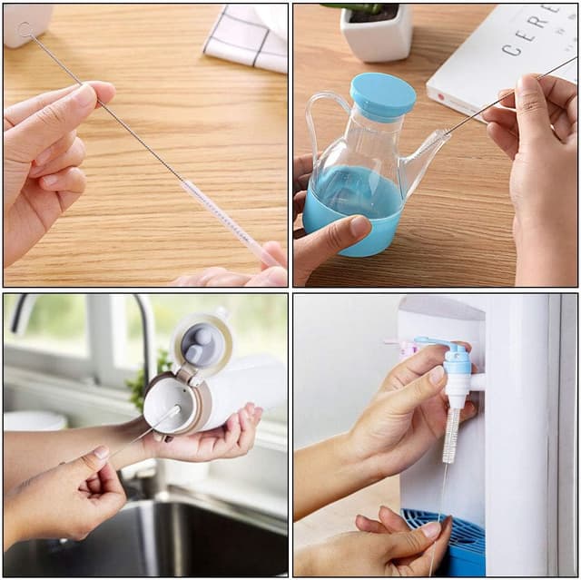 Thumbnail 6 de Vicloon Spazzola Bottiglia – set da 12 mini scovolini in nylon e acciaio inox