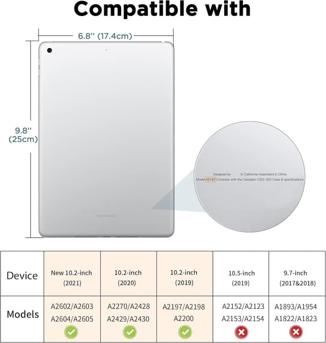 Detalle de CACOE Case for iPad 9th / 8th / 7th Generation (10.2-inch) in Watermelon Pink