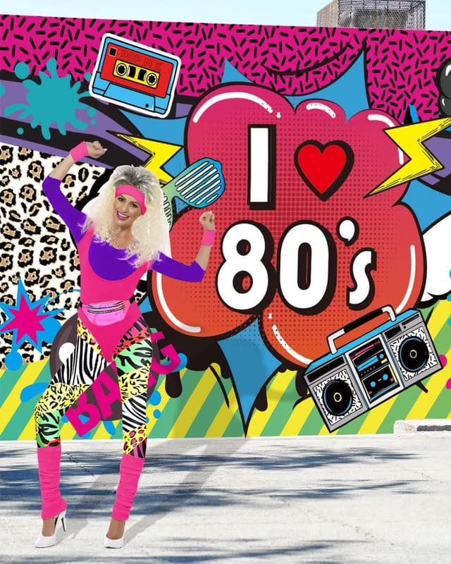 Thumbnail 3 de BIQIQI 80s Costume Set for Girls and Women