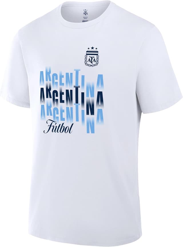 Detalle de Icon Sports Officially Licensed Argentina Football Association Cotton T-Shirt (Unisex)