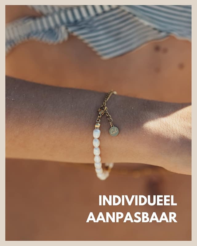 Detalle de Bracciale di perle da donna con vere perle d’acqua dolce, skin friendly e impermeabile