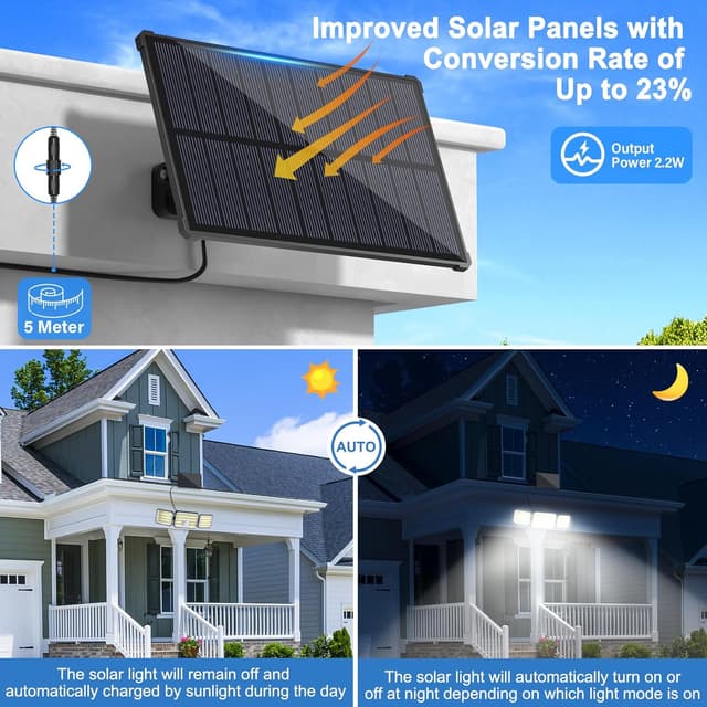 Thumbnail 3 de Possily Luz Solar Exterior 2000mAh 600lm