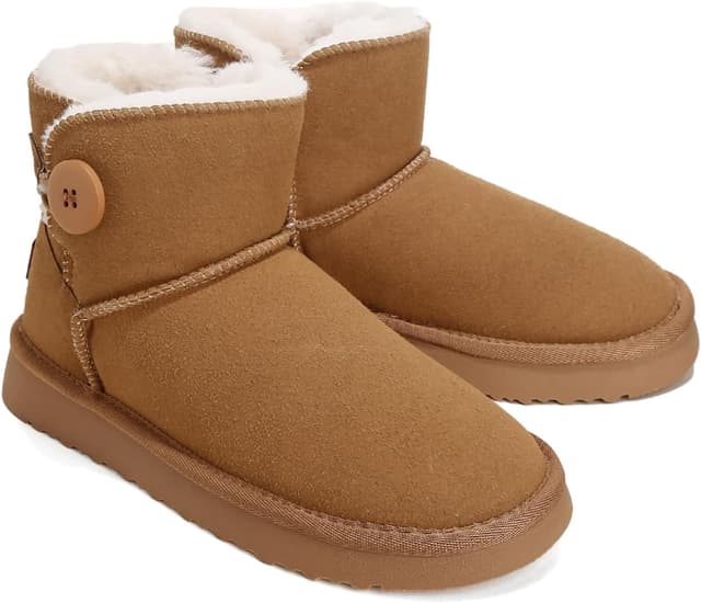 Detalle de Jifenkla bottes d’hiver femme, doublées chaudes