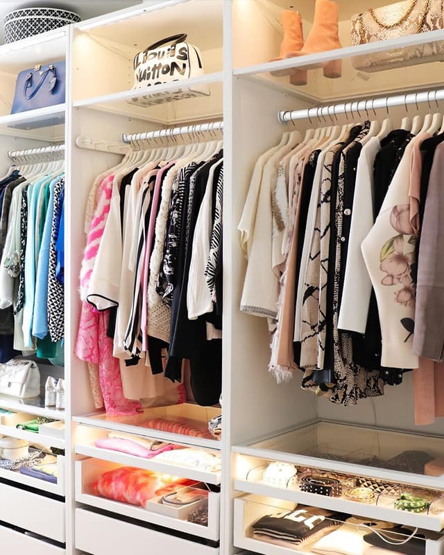 Thumbnail 1 de Kleiderstange Schrank Ausziehbar 43–97 cm Weiß