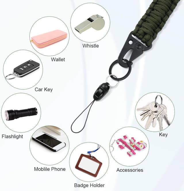 Thumbnail 4 de Vicloon Cordones Largos para el Cuello Paracord