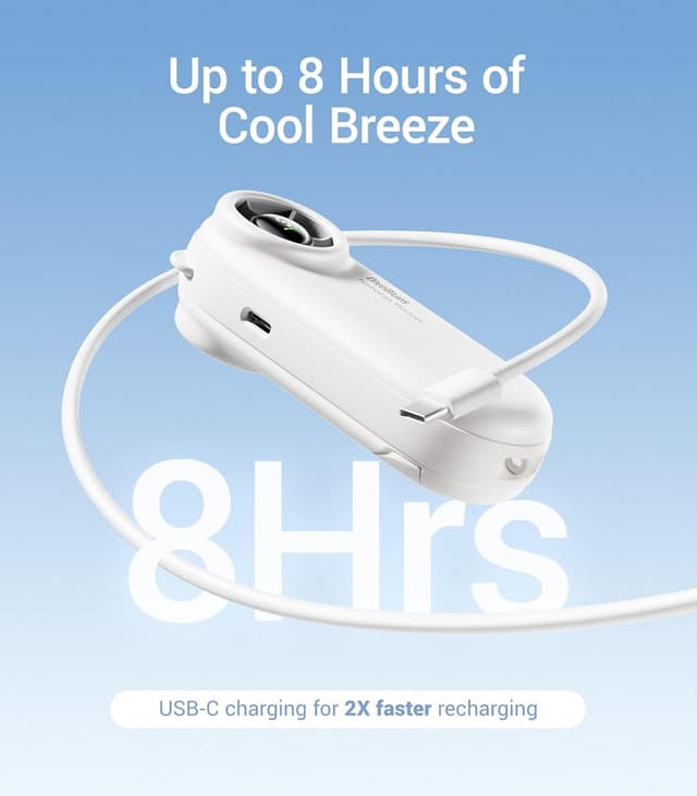 Detalle de Diveblues TurboBear handheld turbo fan 2000 mAh