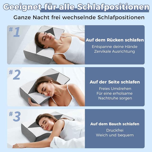 Detalle de Orthopädisches Nackenkissen aus Memory Foam