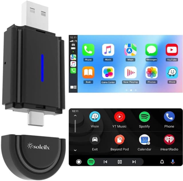 Detalle de soleilx Adattatore Carplay Android Auto 5.8 GHz