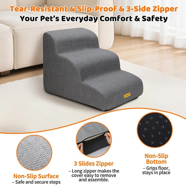 Thumbnail 3 de Gimars 3-step dog stairs 40cm high