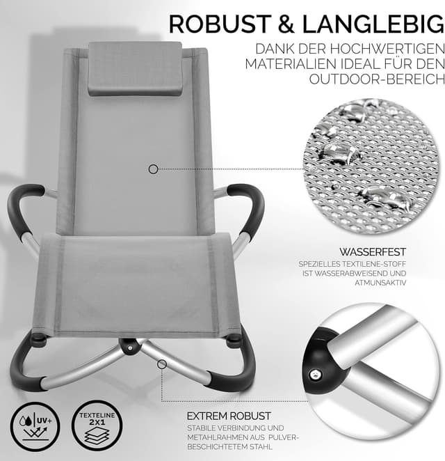 Thumbnail 5 de tillvex Relaxliege Gartenliege faltbar