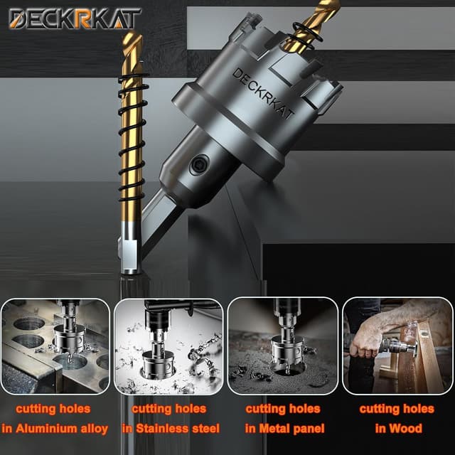 Thumbnail 6 de TCT 9-Piece Hole Saw Set 1" Cutting Depth 🛠
