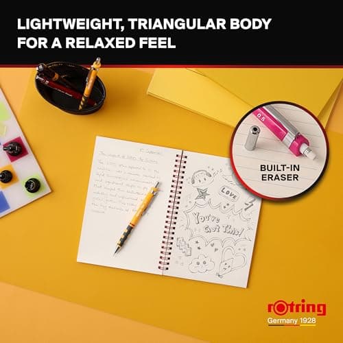 Detalle de Rotring Tikky Portaminas 0,7 mm HB, cuerpo iris ✏