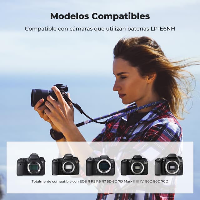 Thumbnail 2 de K&F CONCEPT LP-E6NH 2600mAh Batterie