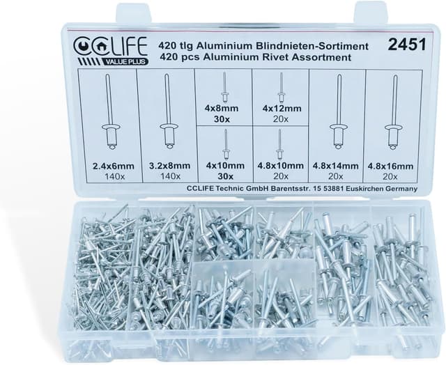 Imagen de CCLIFE 420 rivetti ciechi alluminio 🛠 en OfertitasTOP