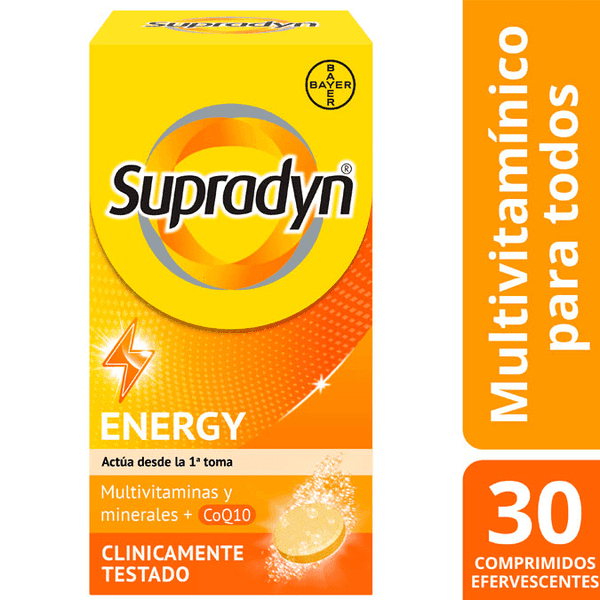 Detalle 2 de Supradyn Energy 3x30 comprimidos efervescentes