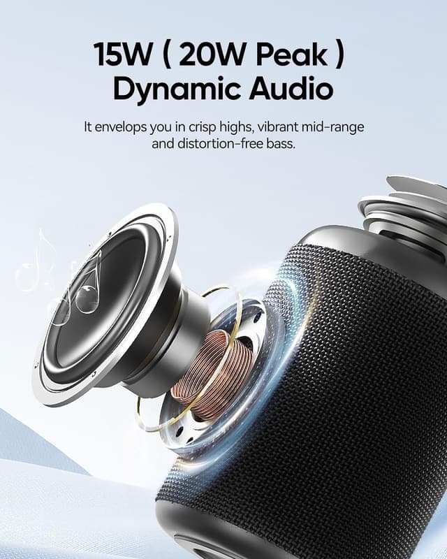 Detalle 2 de AY Bluetooth Altavoz portátil con luces y autonomía de 24H 🎶