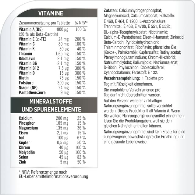 Thumbnail 4 de Centrum Für Ihn 50+ Multivitamin 60 Tabletten 💊