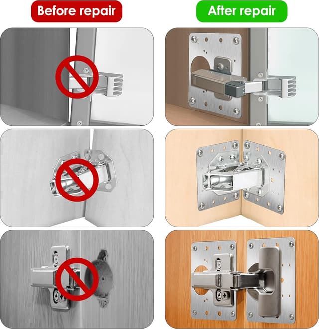 Detalle de Cabinet hinge repair kit 12PCS with 80 screws