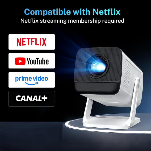 Thumbnail 2 de Smart Mini Projecteur Netflix FHD 1080P